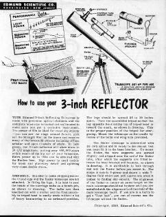 Edmund 3-inch reflector advert